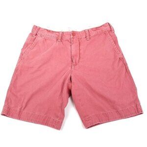 Polo Ralph Lauren Washed Relaxed Fit Cotton Twill Chino Shorts Mens 32‎ Salmon